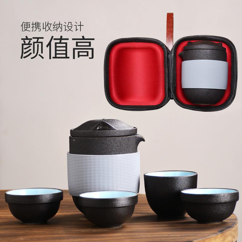过滤携带户行外KQI喝用茶旅包旅行茶具套装猫耳家旅游小茶具简包