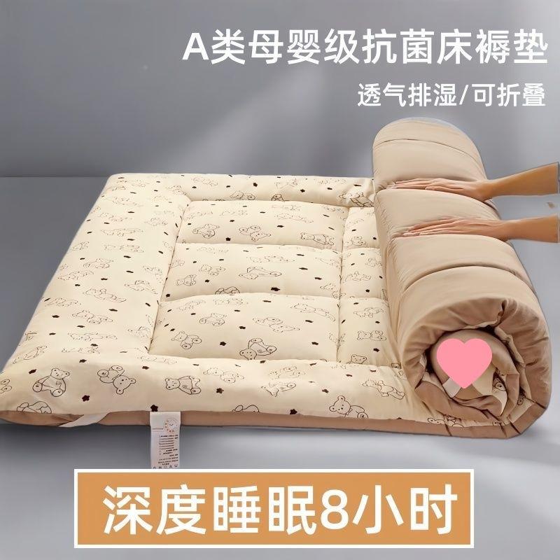 豆纤维大床家宿褥垫软垫用卧室床垫铺底舍学生单人查看详情垫被榻