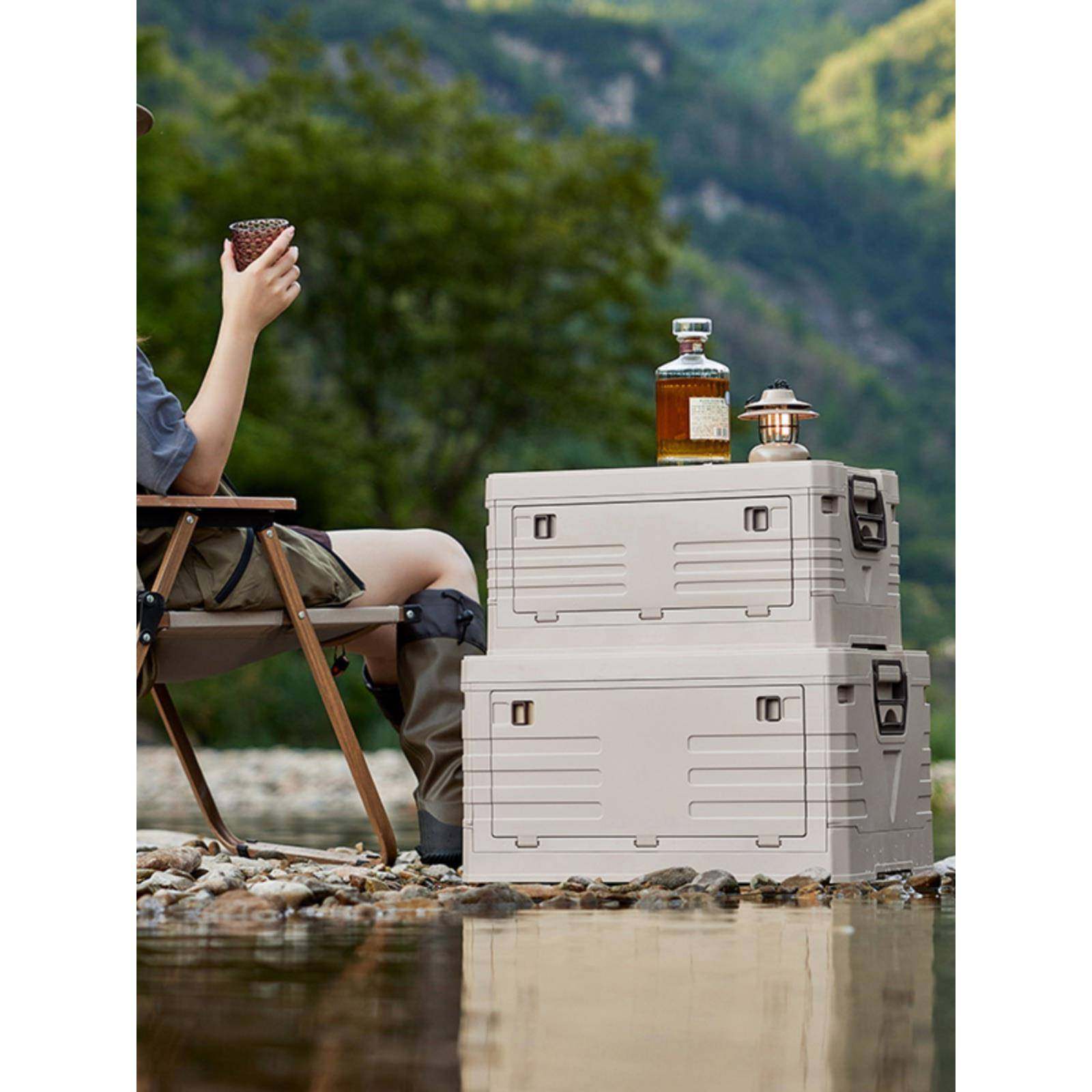 包箱汽车后备箱储物户外露营车载收纳多功能车用折箱叠邮行368李