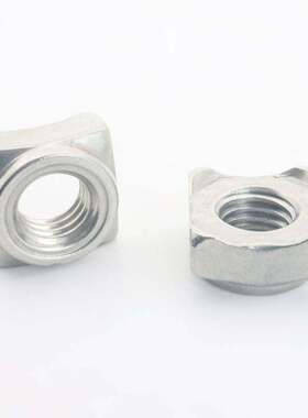 304不锈钢四角焊接方块螺母 DIN928A  四方焊接螺母A型螺母M5M6M8