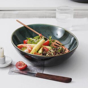 创意窑变陶瓷异形碗碗水果甜品碗菜蔬沙大拉汤碗面碗饭eM3YHPk6碗