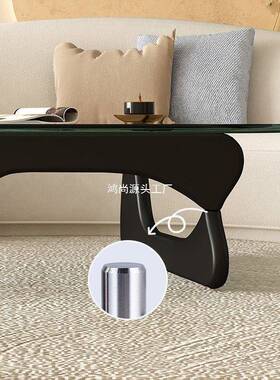 新款轻奢约实木茶几简家用客出厅几小户型网红不规则租极CTK屋简