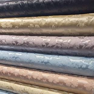 桑蚕丝花面料冠乐绉冠乐NRO缎2姆米1提40门幅丝人8丝织新中式交提