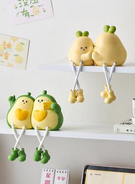 #创意88810274娃可爱吊脚娃桌面摆件卡通家居厅玄关置物装客饰品