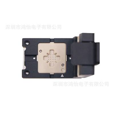 LGA/BGA无球有球测试座 LGA16-1.12翻盖探针老化测试烧录夹具厂家