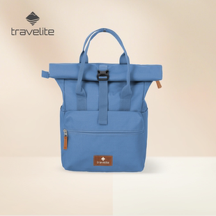德国travelite Basics背包roll-up轻便双肩包大容量旅行包书包