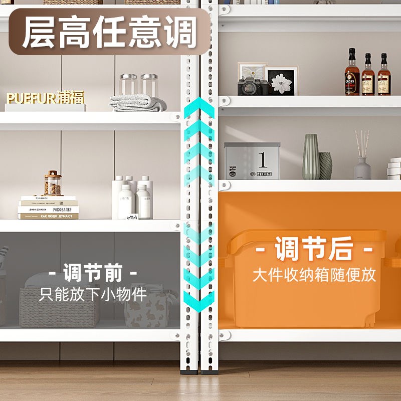 车库货架多层置物架家用超强承重落地多功能收纳角钢仓储组装架子
