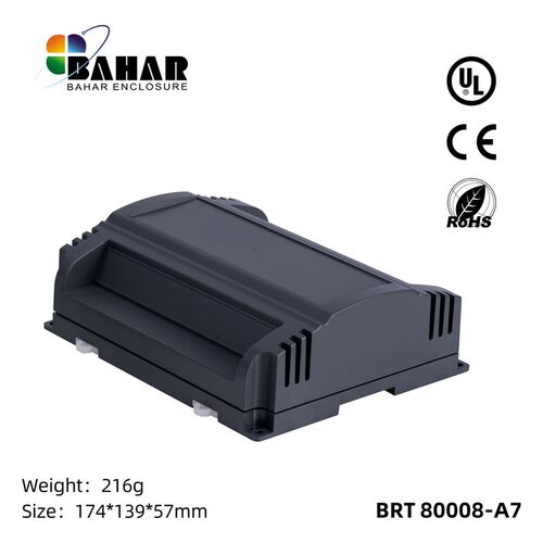DIY继电器盒阻燃原材料PLsC工控盒导轨控制模块接触器壳体BRT8000