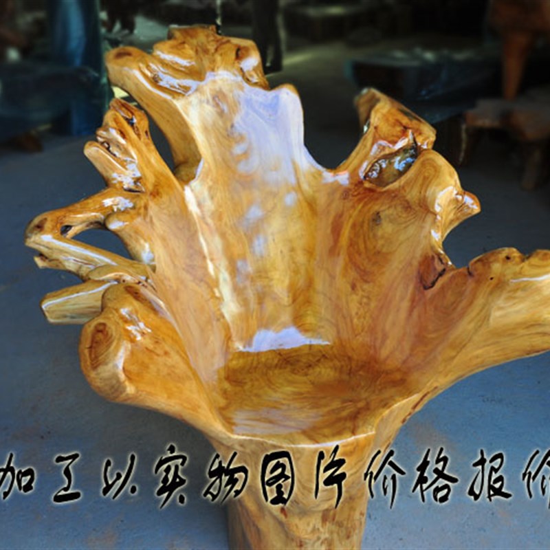 杉木墩子原木凳子实木花架根雕凳子树根树头茶几配登树桩喝茶凳子