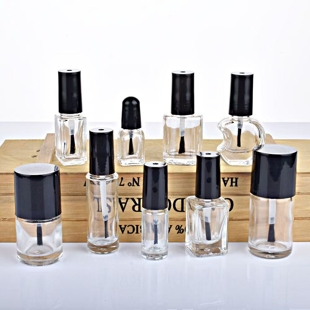 指甲油瓶小容量透明玻璃分装瓶5ml10ml15ml美甲油瓶小样瓶