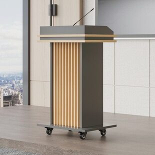 讲台桌主持会议室可移动迎宾木质接待台演讲台发言台仪台礼宾司