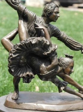 芭蕾舞雕塑音乐舞蹈系列铜雕塑工艺品酒店摆件家居装饰品创意礼品