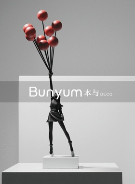 现代极简轻奢艺术人物造型软装饰品售H楼处样板房间酒店雕塑摆件