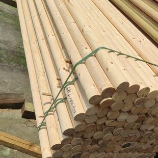 横梁木户外松木木头圆圆大杉木柱实木房梁子圆木棒木圆柱