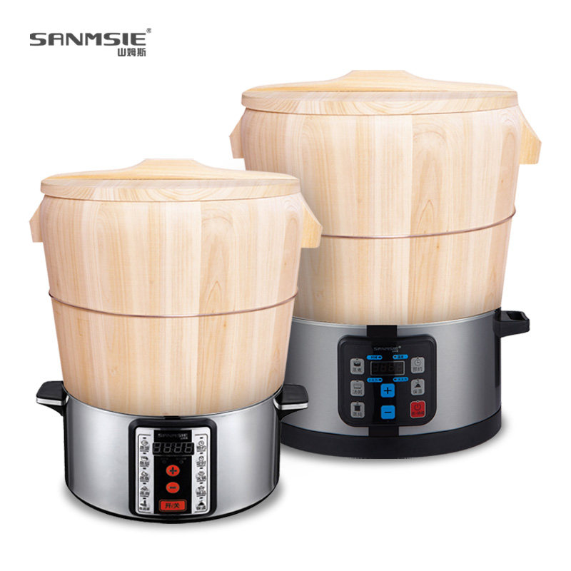 商用大容量木桶蒸饭o团寿司店蒸锅蒸柜多功能电蒸锅定时保温家用