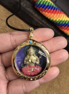 空*可随身开 召 *持  虚擦大接佩佛藏菩萨定制戴 擦嘎乌盒直