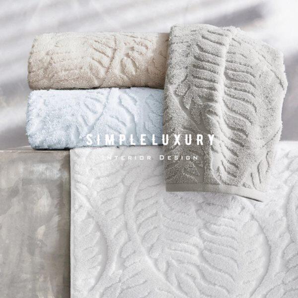 奢华Pal现货】简单的浴巾耳纯棉 土【花卉纹理 ma吸水毛巾其制