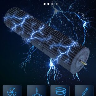 叶马达晨亿风幕机轮叶轮空气幕胶圈风牌风帘机风滚筒电机钻石