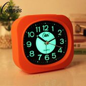 学生表电子钟简约可爱丝床头表闹静音台钟夜光小闹钟现代卡通康巴