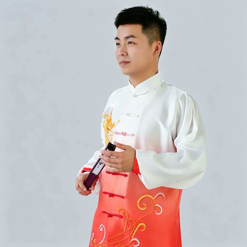 太极服男新款高端比赛表演服渐变绣龙太极拳练功服男款服装春秋夏