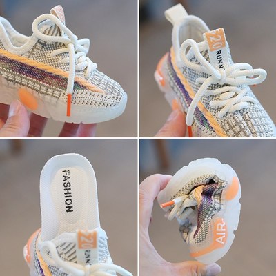 春秋季1一2岁男小童透气网面鞋子女宝宝婴儿鞋8-10个月婴儿学步鞋