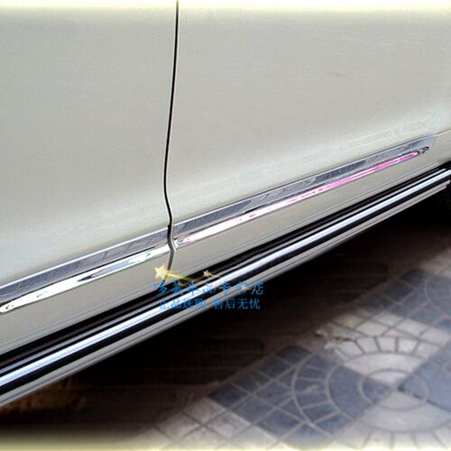 08-14款汉兰达l车身饰条不锈钢亮条防擦条门槛条迎宾踏板装饰改装