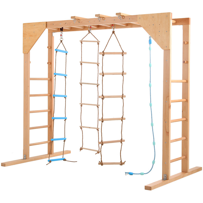 感统训练器材 屋顶悬挂吊缆 绳梯 云梯 三角爬梯 悬挂千秋吊绳