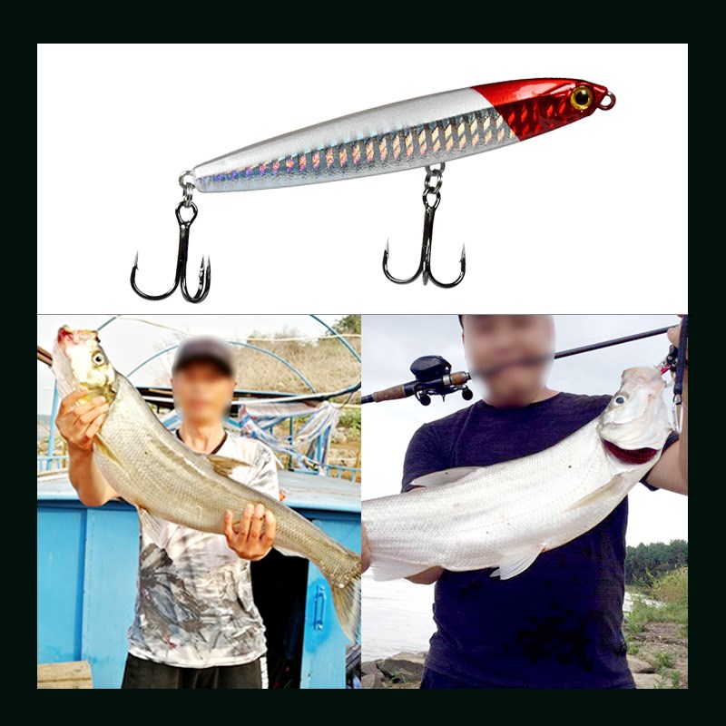 路亚假饵套装鬼超飞二代沉水铅笔远投缓沉颤沉铁板翘嘴鳜鱼路亚饵