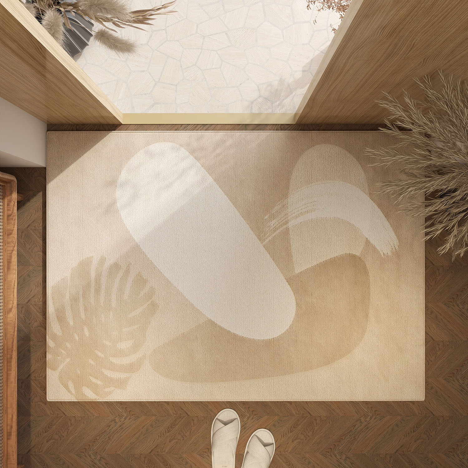 2024新款入户门地毯家用防滑耐脏玄关可裁剪进门门口脚垫门厅垫子