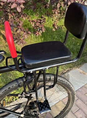 大童自行车后置座椅折叠单车宝宝坐椅公路山O地车婴儿童小孩安全