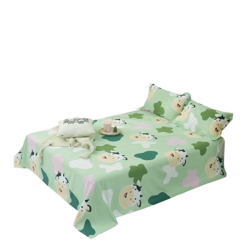 卡通纯棉床单单件100%全棉被单0.9/1.2/1.5/1.8/2.0m米床加大超大