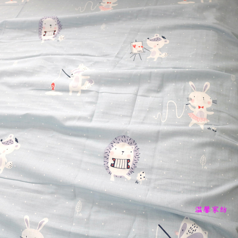 柔软高密精梳棉 纯棉双层纱布婴儿儿童 单双人 被套/被罩