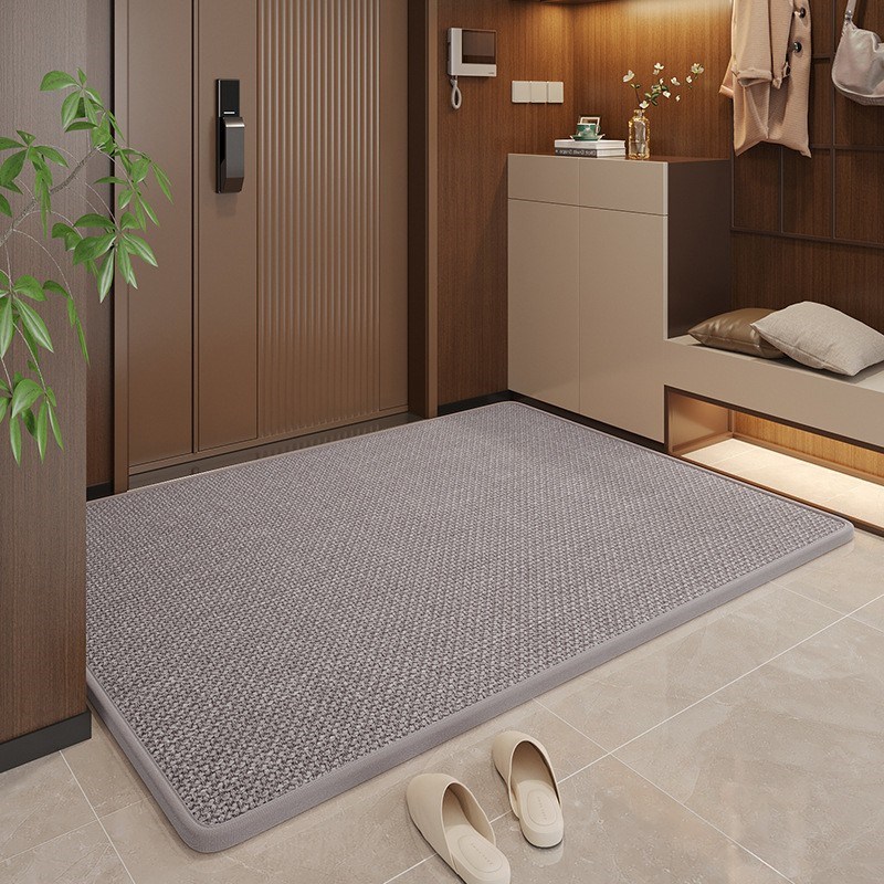 简约现代纯色入户门地垫家用客厅大门口门垫进门地毯吸水防滑脚垫