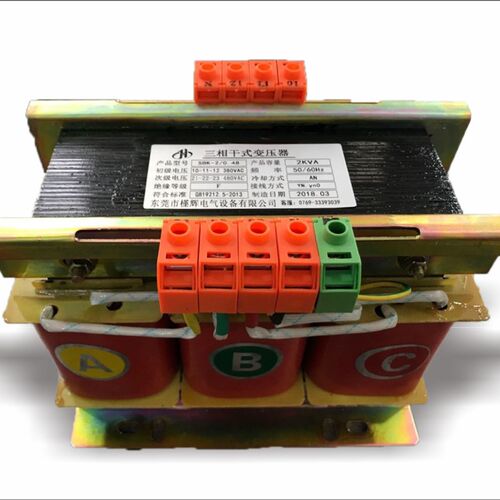 480Vb变380V三相干式变压器SBK-2KVA输入3相480V输出3相380 2000W