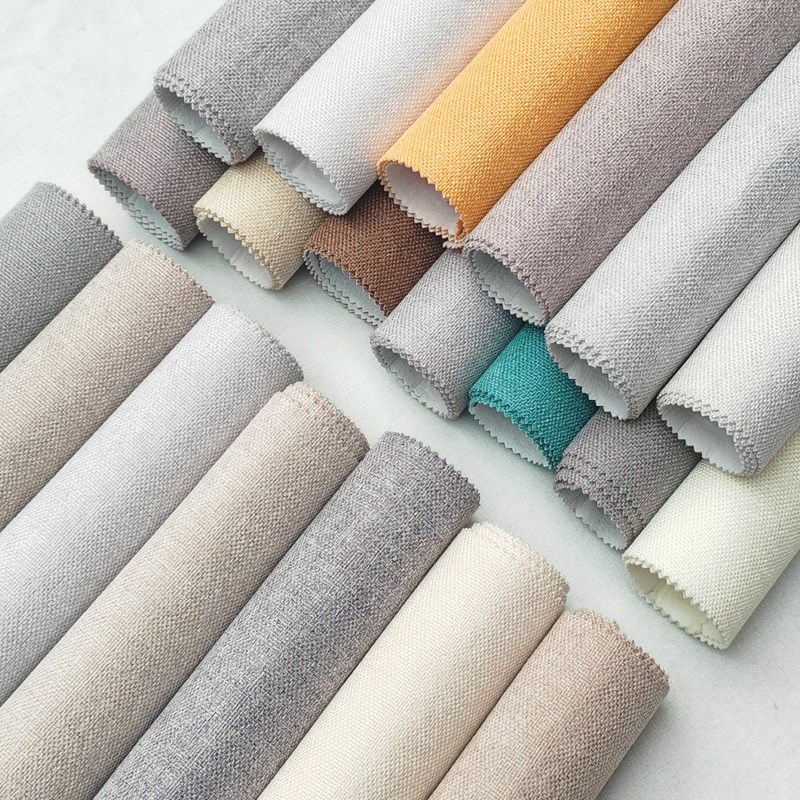 新中式加b厚棉麻无缝墙布卧室客厅纯素色酒店宾馆民宿亚麻壁布防