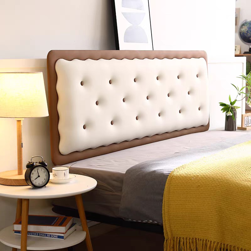 浩宅曲奇饼干款床头软包靠垫靠背大靠背榻榻N米床上靠垫背改造神