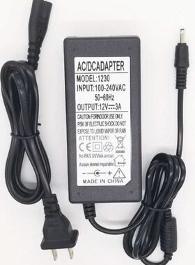 接口12V 3A  DC.充电器线123.0伏流 1A3.5*插头电源适配器35 直mm