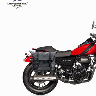 复古边边勇者狼包装肌车麦适用快拆诺迪包改装斗牛全盔头盔半盔侧