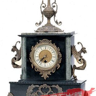钟表铜机械钟座钟 钟表钟 发条仿古 石钟表欧式 理 工艺铸古典