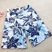 款 女 冲2童4 N7012裤 休闲旅游 潮Y浪短裤 碎花速干度假 沙滩裤