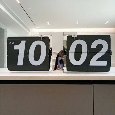 欧式钟表复古机械自动翻页钟客厅创意钟大号座钟挂钟个性时钟包邮,家居饰品,座钟,淘宝优惠券,粉丝福利购,淘宝优惠卷