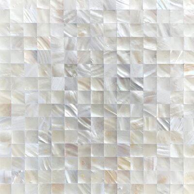 20酒店瓷砖卫生间KTV背景墙密拼珍珠白贝壳马赛克墙贴天然厨房