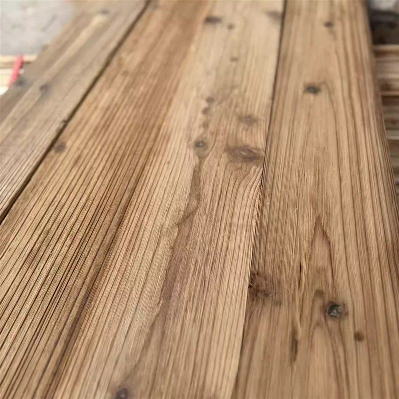 老木板实木杉木护l墙板实木老地板民宿饭厅旧木板覆古风化老榆木