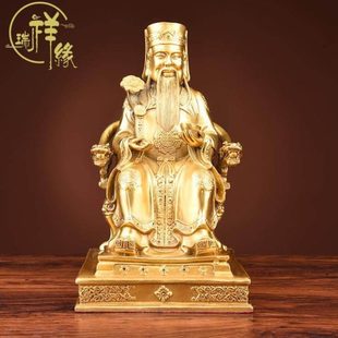 纯铜土地公神像供奉家用福德正神土地爷爷土地婆土地公公摆件