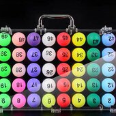 盒架投球 展架 盒球球数字 摸奖抽奖球架摇奖机架盒 球标亚克力球