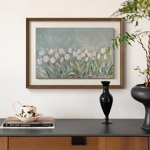 玉盏》南法风古客厅花装饰画法式古风餐厅卉玄复al202506关卧室背