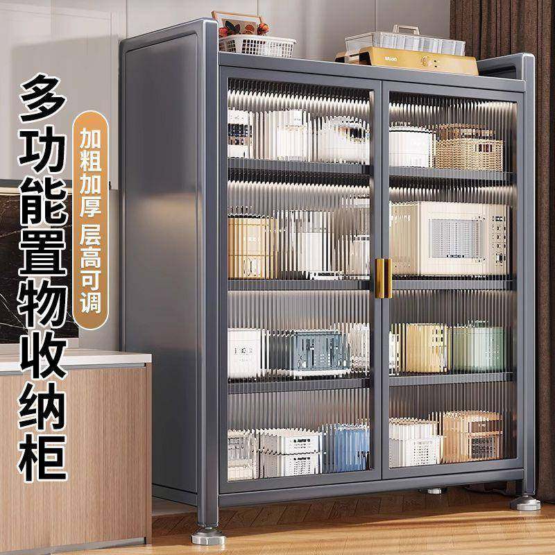 防尘柜门置物架台面家碗物碟柜房多功能置SS-42369架用台面双开门