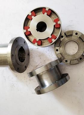 H形弹608性块联轴HTLE型式中间爪轴联节器减连体震型泵用连器轴器