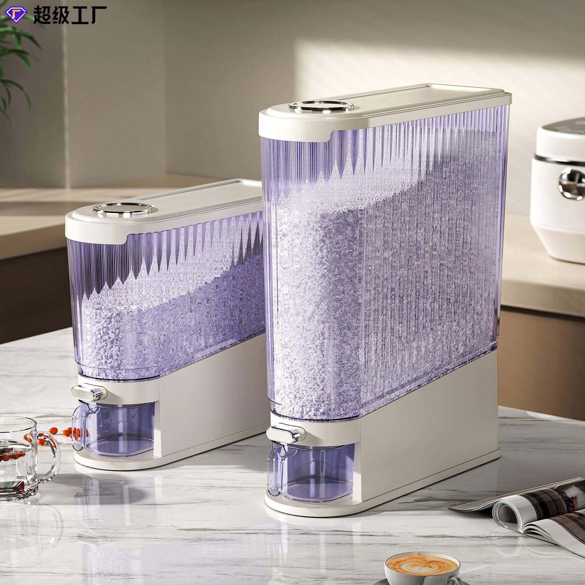 米桶用新款缝密家封防虫防潮米缸粮RVF厨房食品级装储大夹米储存