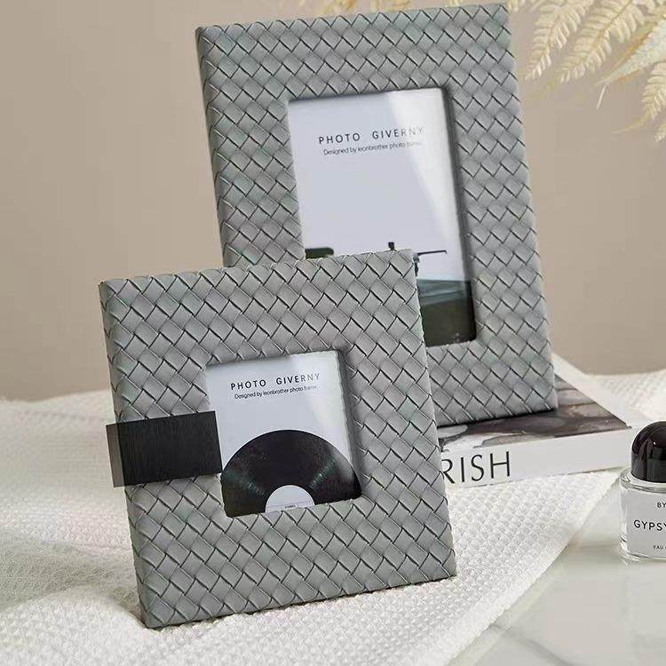 现代高感HR88648档皮质相框摆台高级约样板间卧室床头柜客简厅几,家居饰品,DIY亲子装饰画,淘宝优惠券,粉丝福利购,淘宝优惠卷